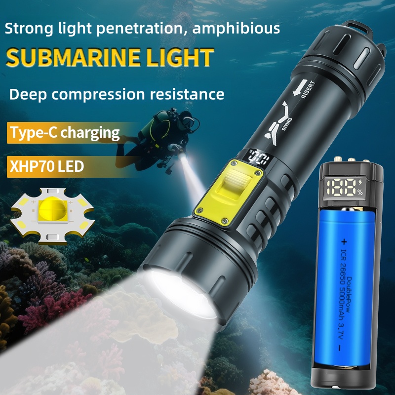 Fishing Boat Cover - Nouveau XHP70 lampe de poche de
