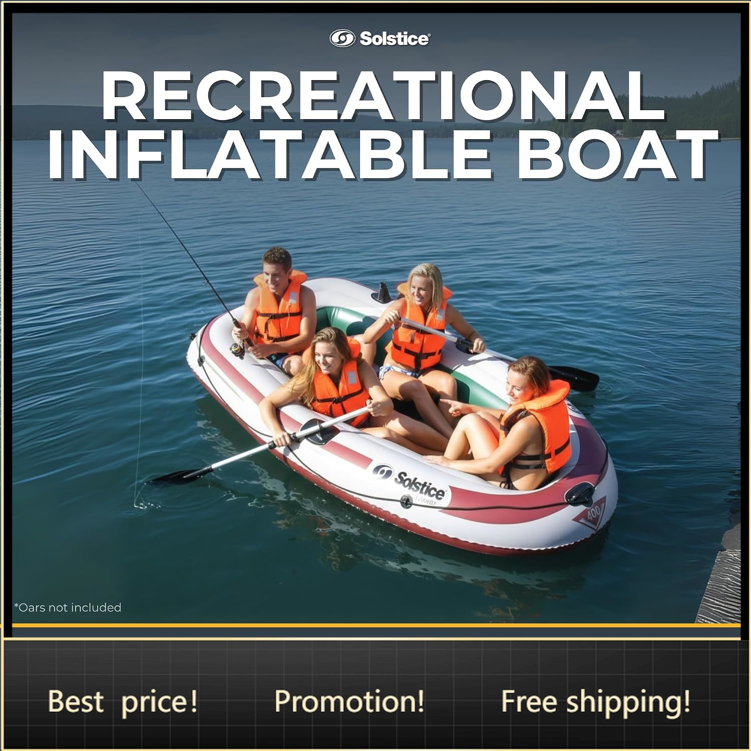 Fishing Boat Oar - BestsellerSolstice Voyager Bateau de pêche gonflable