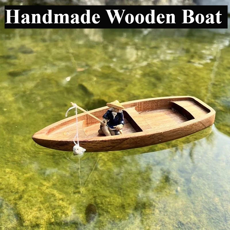 Bateau en bois fait à la main, - Fishing Boat Oar avis et prix