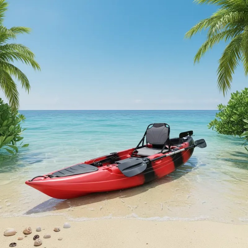 Kayak de pêche monoplace de 10 - Fishing Boat Paddle avis et prix